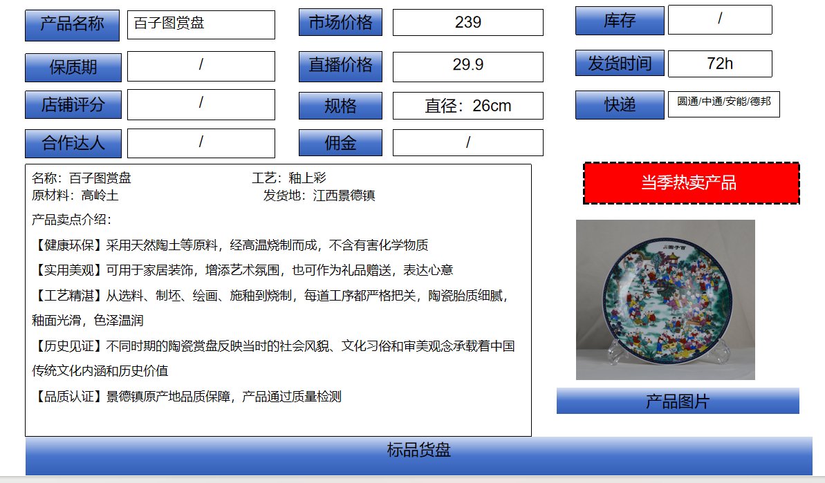 Hundred Children Porcelain Display Plate - Blessing Motif (26 cm) - Image 2