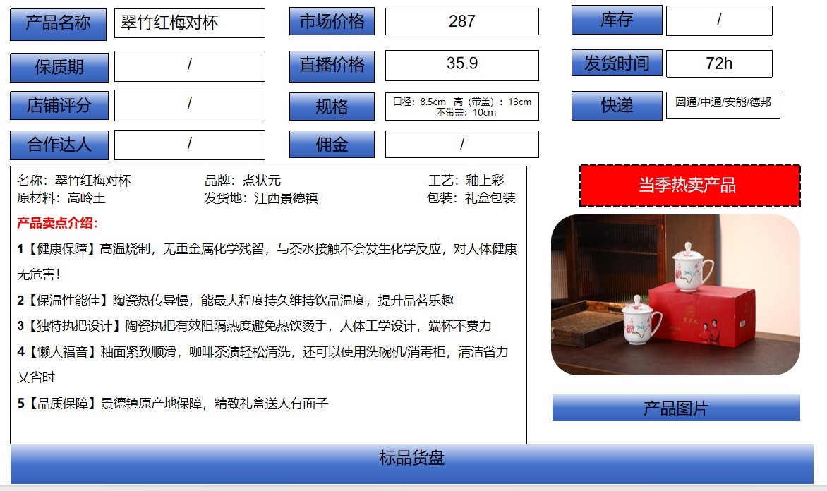 Green Bamboo & Red Plum Porcelain Cup Pair with Lids - Heritage Jingdezhen Design - Image 2