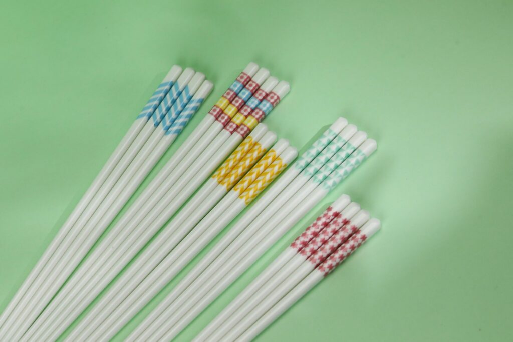 Five-Color Chopsticks, 10 Pairs (24 cm) - Everyday Bamboo