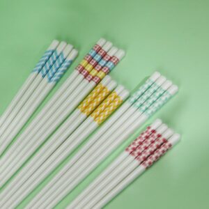 Five-Color Chopsticks, 10 Pairs (24 cm) - Everyday Bamboo