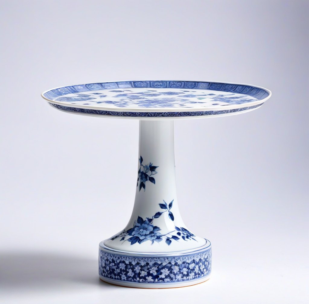 Pedestal Porcelain Cake Stand for Sweets and Pastries