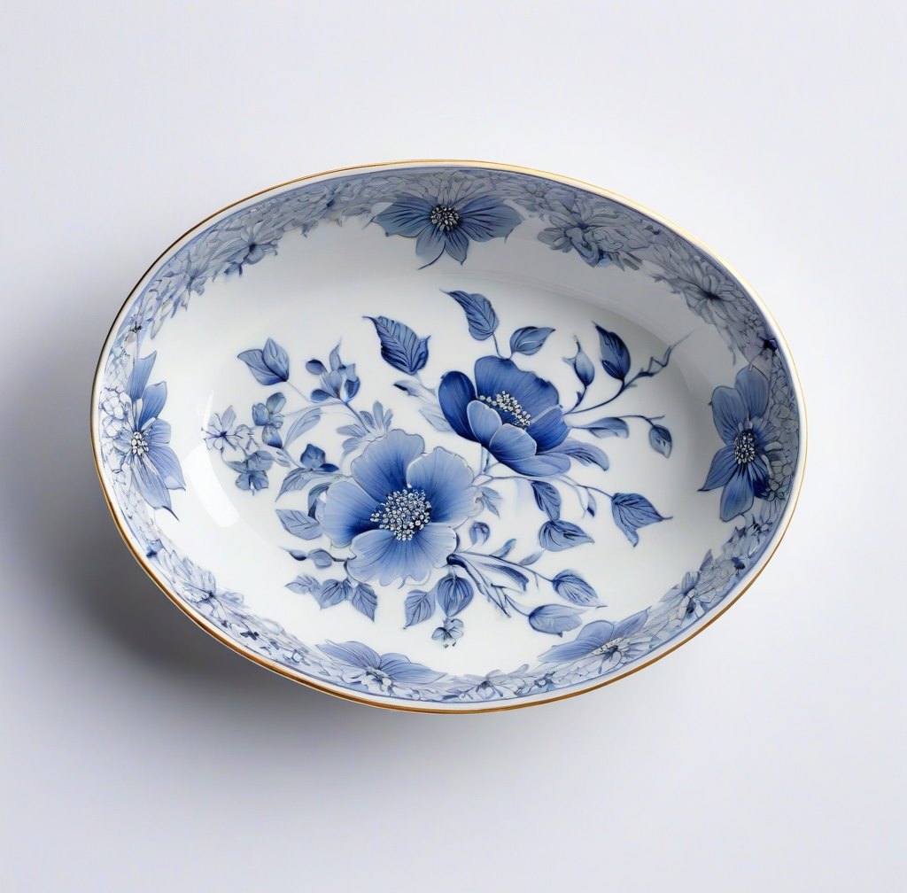 Elegant Hand-Painted Porcelain Jewelry Dish for Daily Use