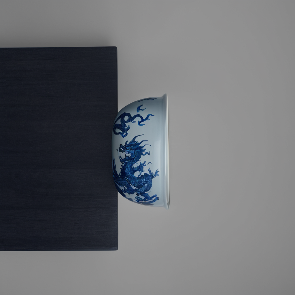 Underglaze Blue Dragon Master Cup - Jingdezhen Porcelain - Image 3