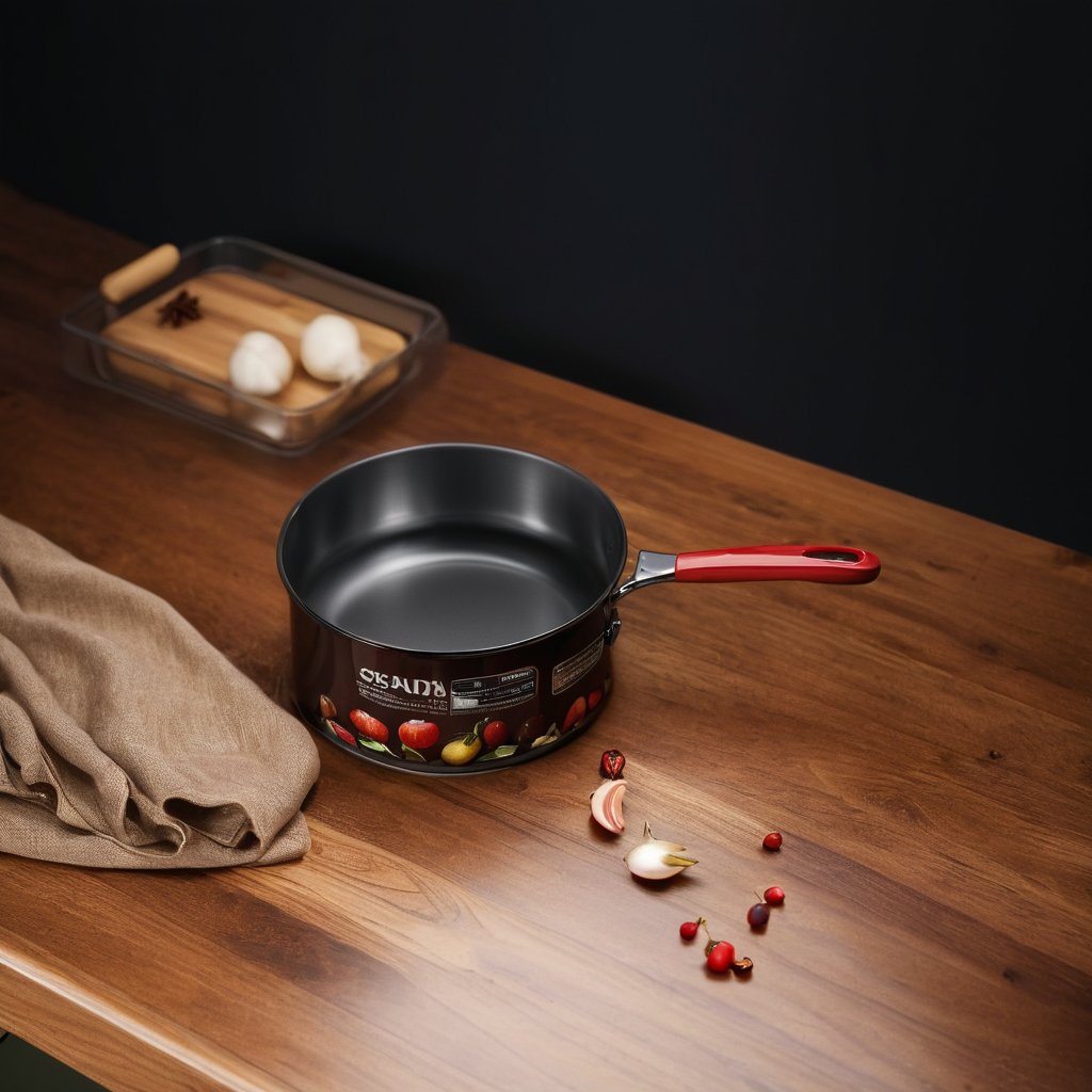 Enamel-Glaze Porcelain Frying Pan (27 cm) - Heritage Cookware - Image 3