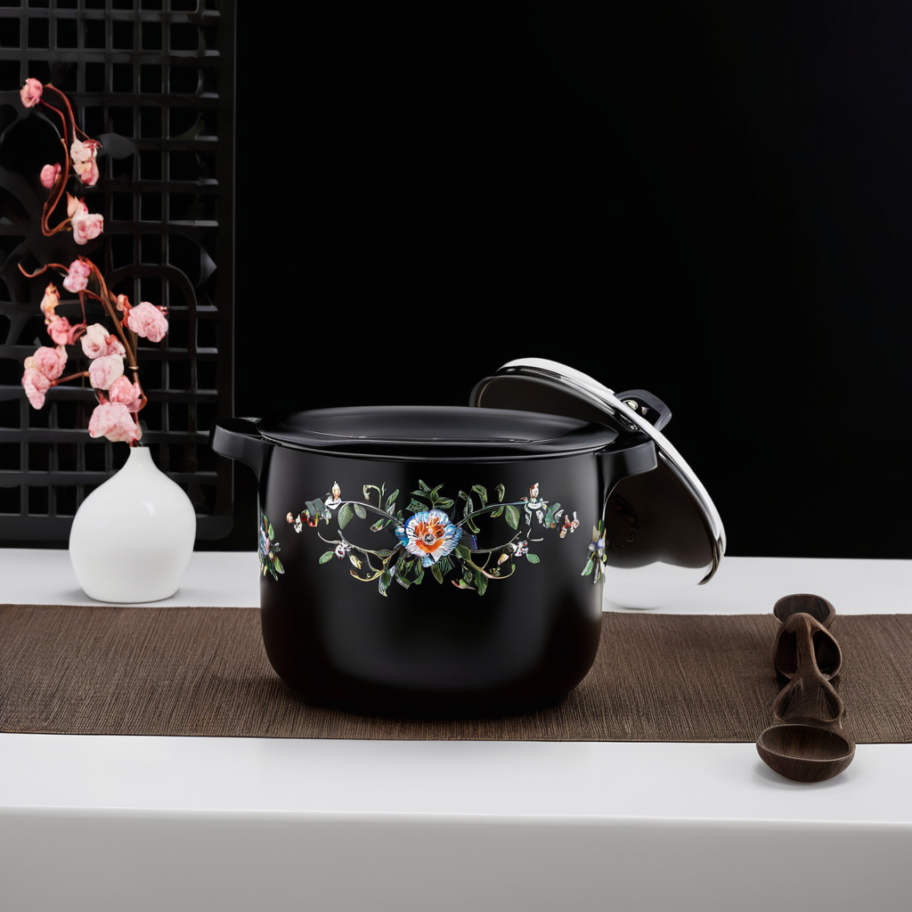 Enamel-Glaze Porcelain Soup Pot (23 cm) - Heritage Cookware - Image 3